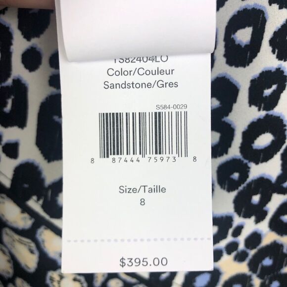 DEREK LAM 10 CROSBY | Animal Print Ruffle Skirt NEW Women’s Size 8 - Picture 10 of 13